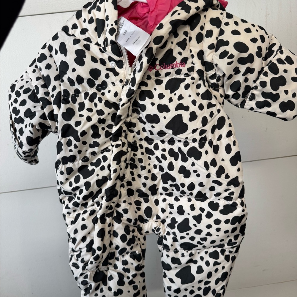 Columbia Black and White Patterned Snowsuit